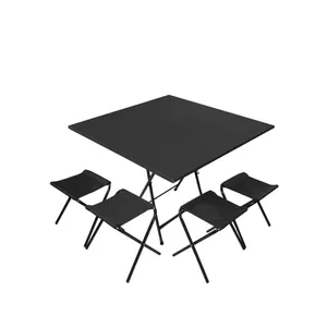 میز و صندلی سفری میزیمو مدل برزنتی کد 8644 مجموعه 5 عددی