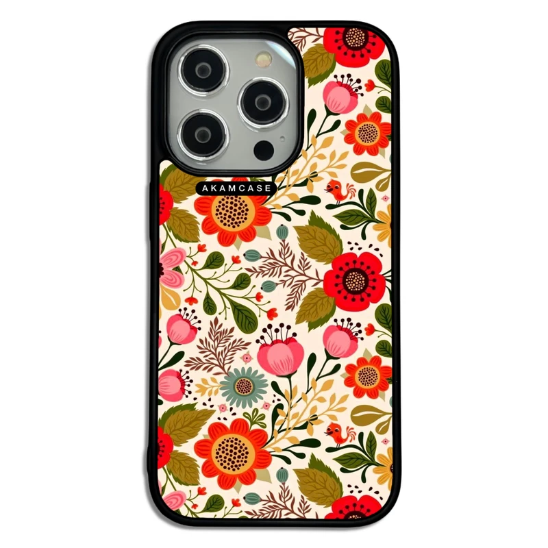 کاور آکام مدل AMC-WA14PRO-FLOWERS4 مناسب برای گوشی موبایل اپل iPhone 14 Pro