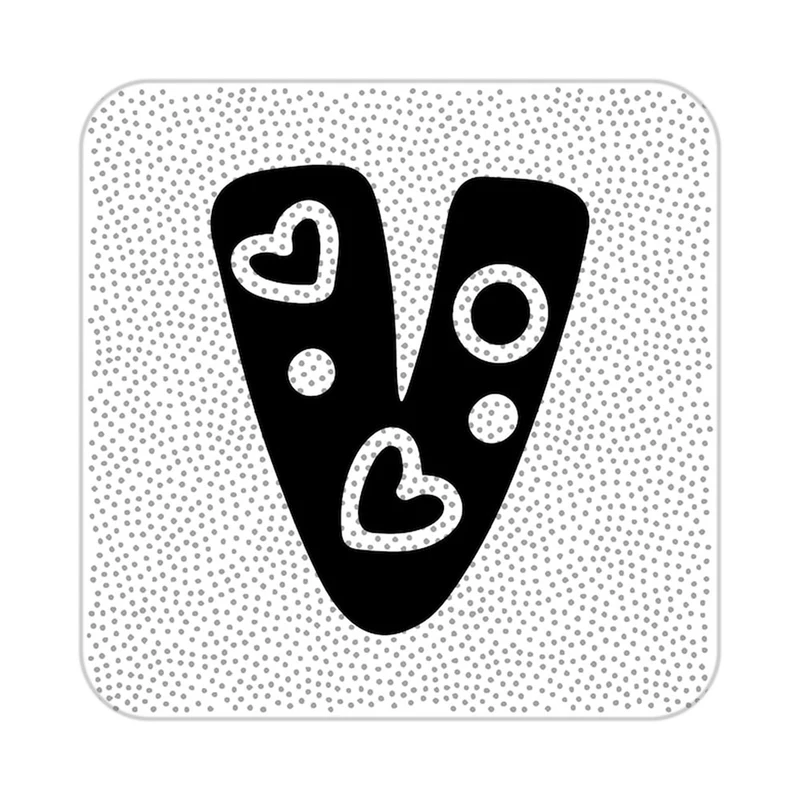 زیر لیوانی کاکتی طرح عاشقانه مدل mp40648