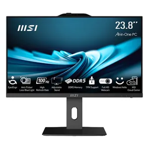 کامپیوتر همه کاره 23.8 اینچ ام اس آی مدل PRO AP242P 14M با پردازنده Core i5 14400 رم 16 گیگابایت از نوع DDR5 حافظه داخلی یک ترابایت SSD کارت گرافیک UHD Graphics (integrated) نمایشگر از نوع IPS