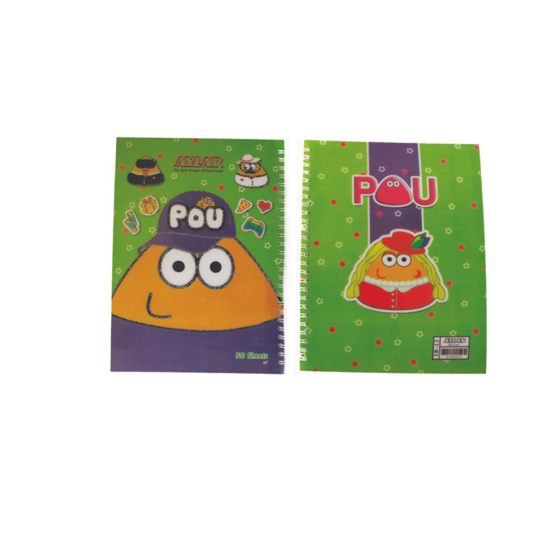 دفتر 50 برگ آیلار مدل فانتزی مجموعه 6 عددی