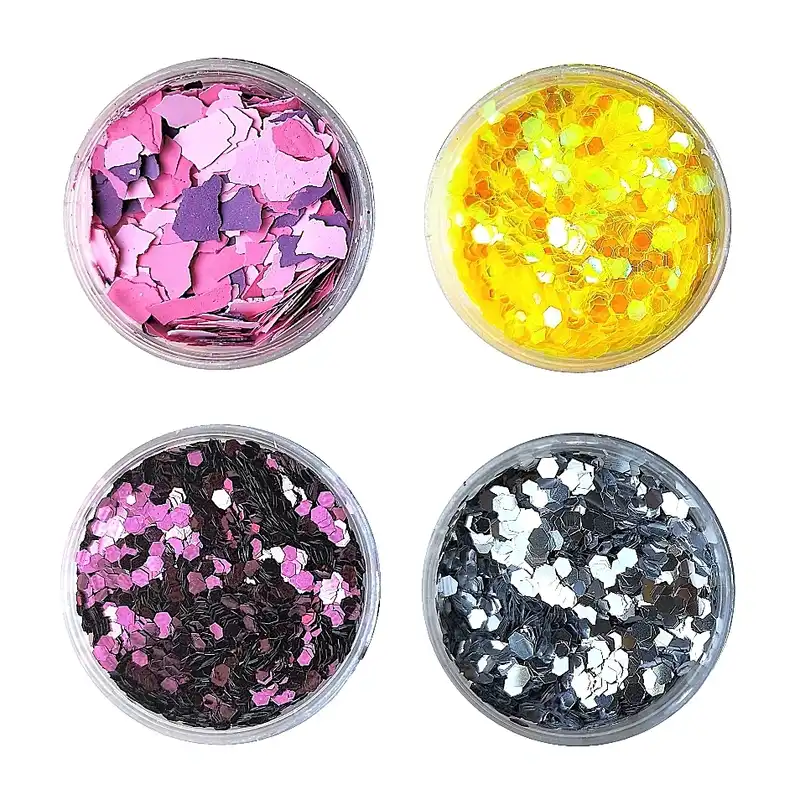 پولک ناخن مدل CLARA مجموعه 4 عددی