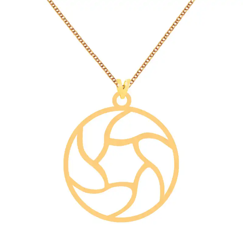 گردنبند طلا 18 عیار زنانه کرابو مدل شکل هندسی Kr72878