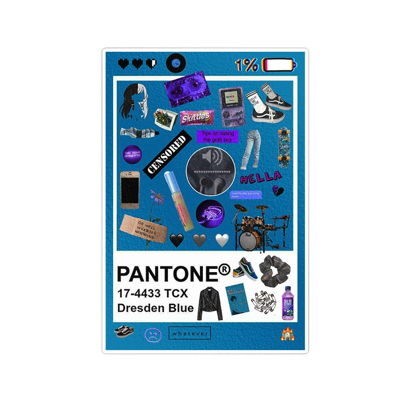 استیکر لپ تاپ ویندی دیزاین طرح pantone مدل 1393