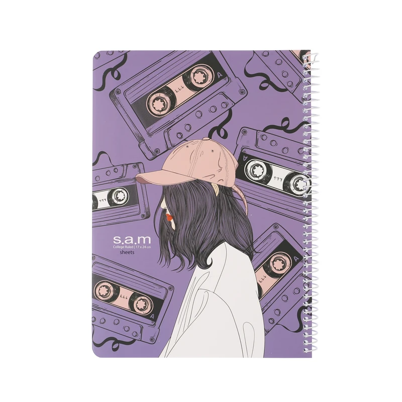 دفتر مشق 40 برگ سم طرح نوار کاست