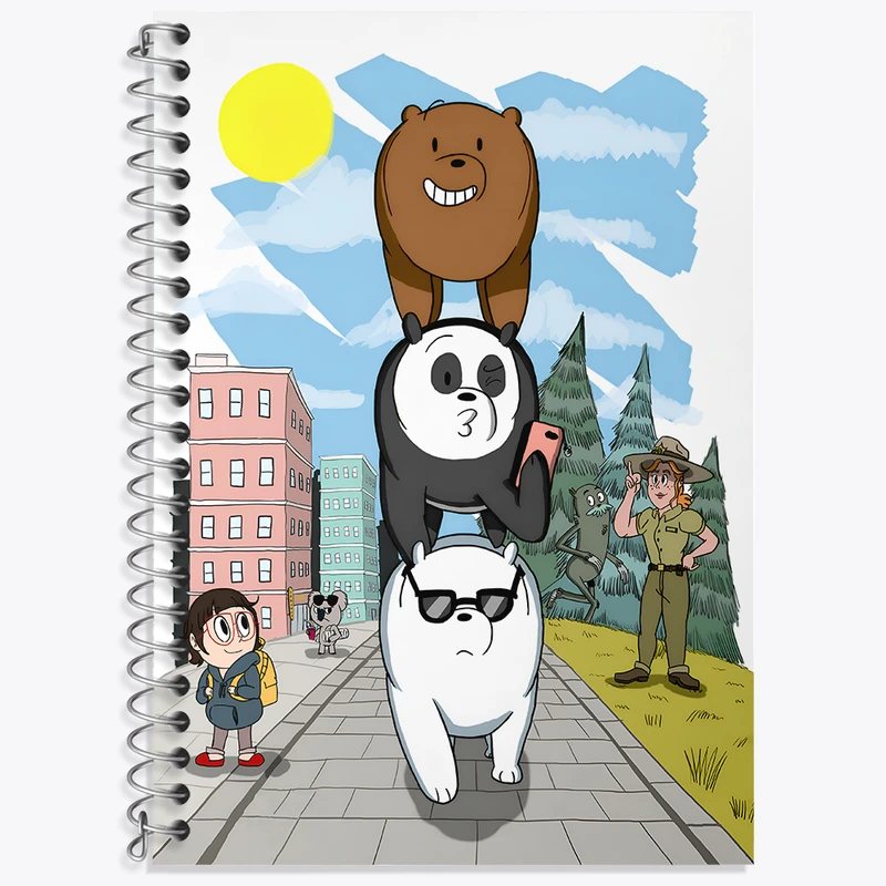 دفتر نت موسیقی 50 برگ خندالو طرح سه خرس کله پوک کد N4914