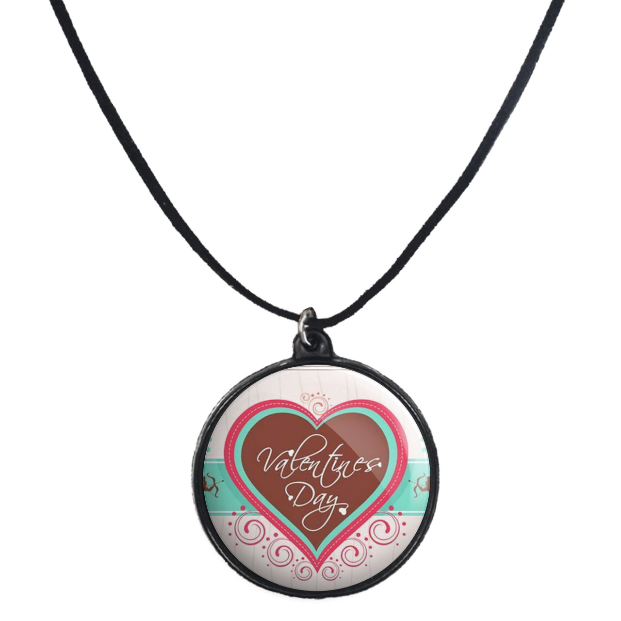 گردنبند پرمانه طرح عاشقانه کد pmb.1264 مدل دو طرفه