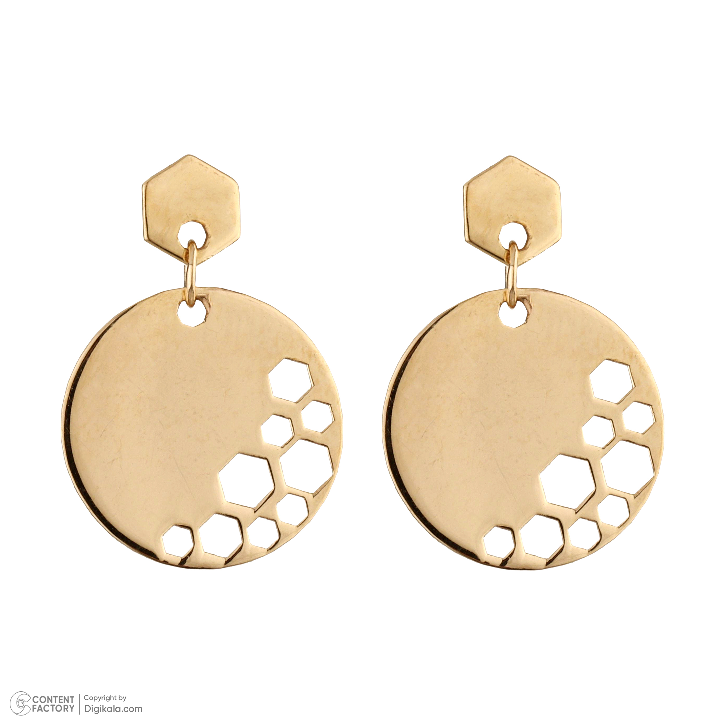 گوشواره طلا 18 عیار زنانه پرسته مدل WE661