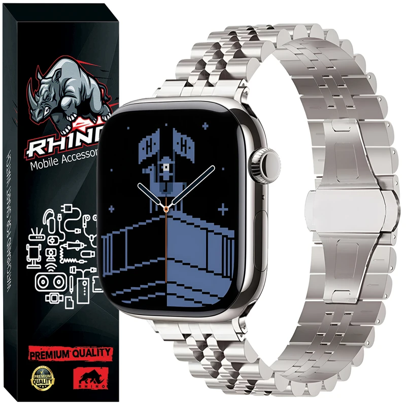 بند راینو مدل 5Bead مناسب برای اپل واچ سری 11 سایز 46 میلی متری