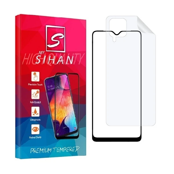محافظ صفحه نمایش مای سیحان مدل 2FN مناسب برای گوشی موبایل سامسونگ Galaxy A12 Nacho به همراه محافظ پشت گوشی