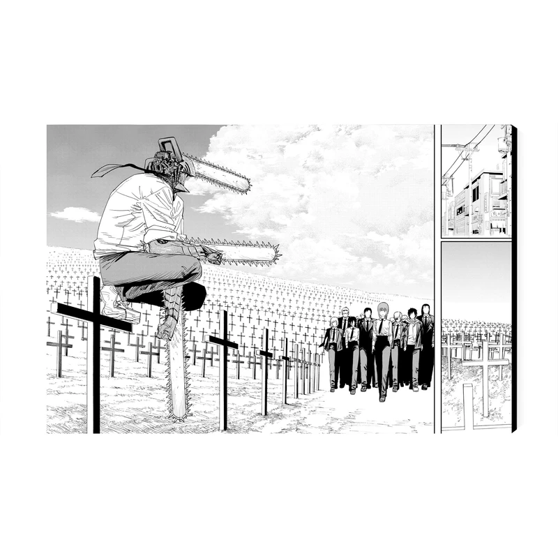 تابلو شاسی عرش مدل انیمه مرد اره ای  Chainsaw Man کد As3727