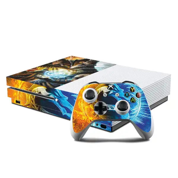 برچسب کنسول بازی Xbox one s توییجین وموییجین مدل 01 Mortal Kombat مجموعه 5 عددی