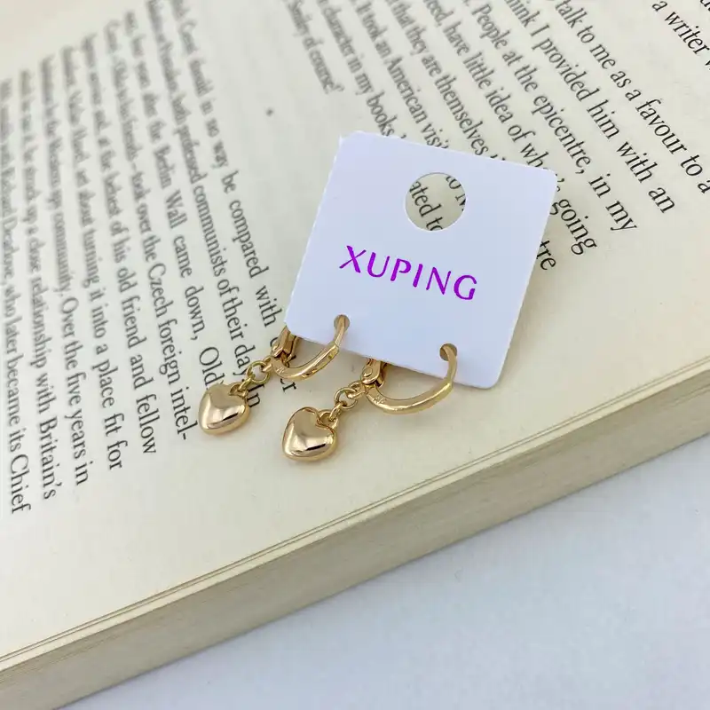 گوشواره زنانه ژوپینگ مدل قلب کد E4129