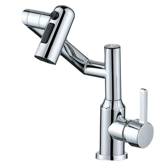 شیر روشویی مدل تلسکوپی دماسنج دار