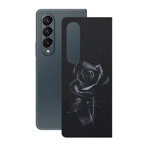 Remax cover sticker Leth model black rose design suitable for Samsung Galaxy Z Fold4 mobile phone