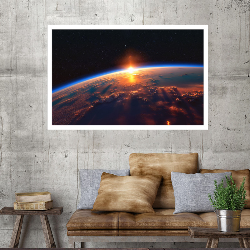 تابلو نوری بکلیت طرح طلوع خورشید مدل W-MO1713