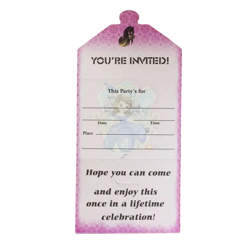 کارت دعوت مدل دختر توت فرنگی بسته 10 عددی