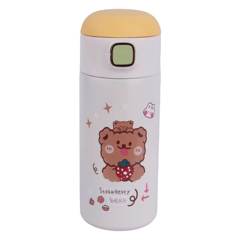 فلاسک کودک مدل استیل طرح حیوانات گنجایش 350 میلی لیتر