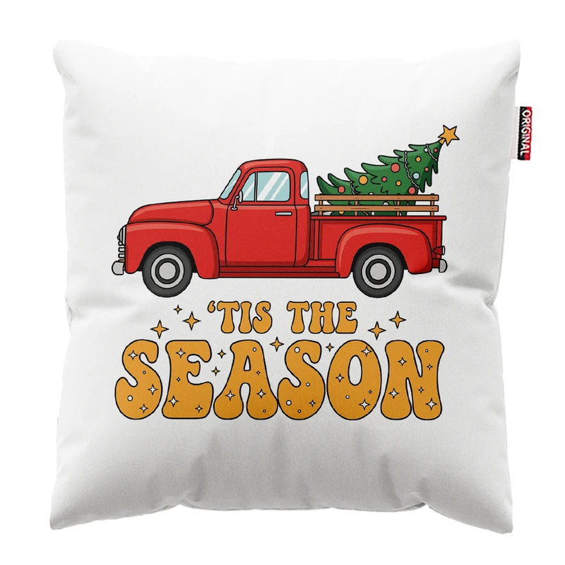 کوسن پاد آفرین مدل کریسمس طرح بابانوئل کاج گوزن آدم برفی کد PK302542 سایز 30*30 سانتی متر