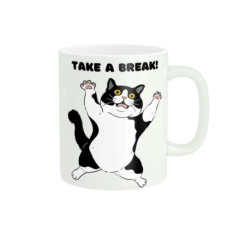 ماگ پاد آفرین طرح گربه کد 655