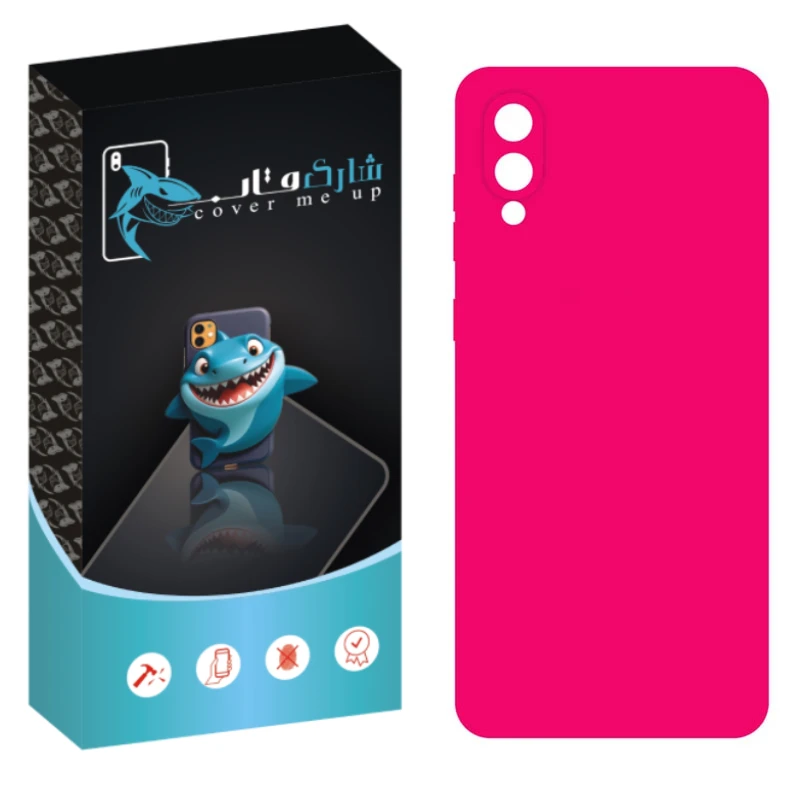 کاور شارک قاب مدل سیلیکونی مناسب برای گوشی موبایل سامسونگ Galaxy A02