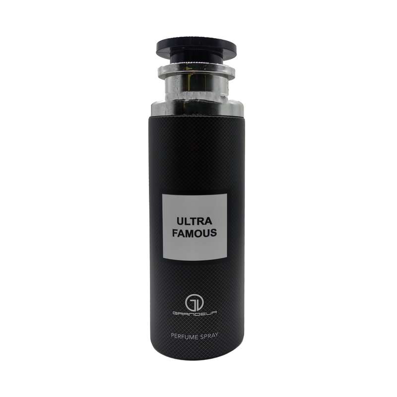 اسپری بدن مردانه گراندیور مدل Ultra Famous حجم 200 میلی لیتر اسپری بدن مردانه گراندیور مدل Ultra Famous حجم 200 میلی لیتر