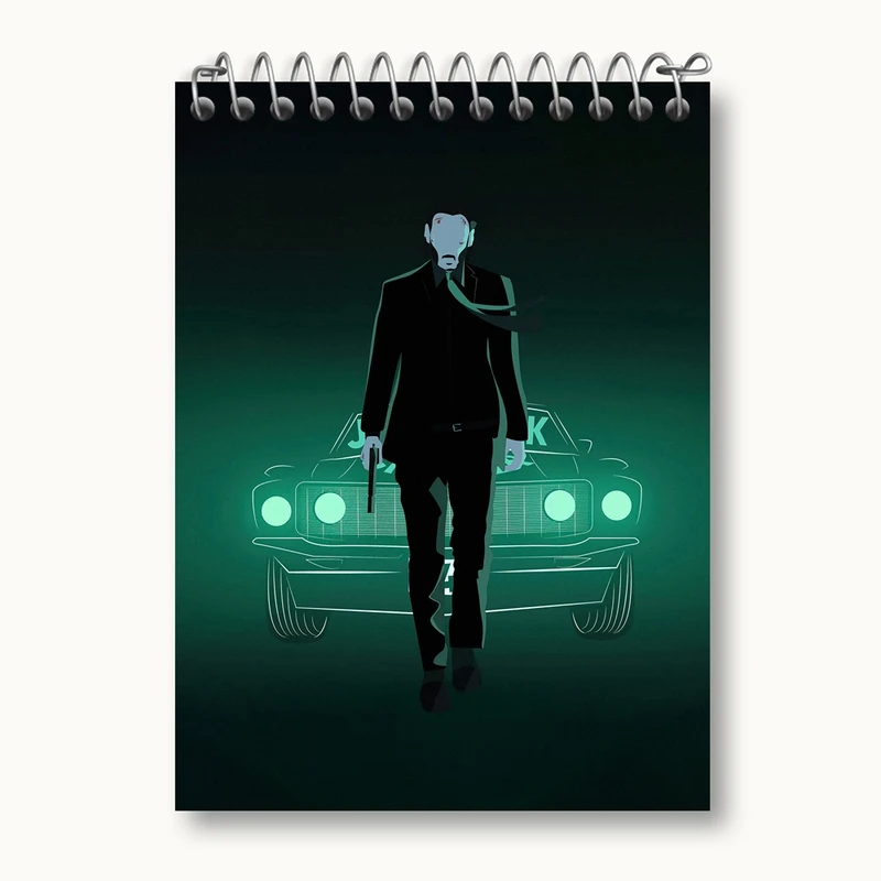 دفتر یادداشت 50 برگ خندالو مدل جان ویک John Wick کد 28560