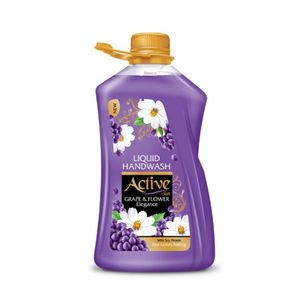مایع دستشویی اکتیو مدل انگور و گل حجم 2500 گرم مجموعه 4 عددی