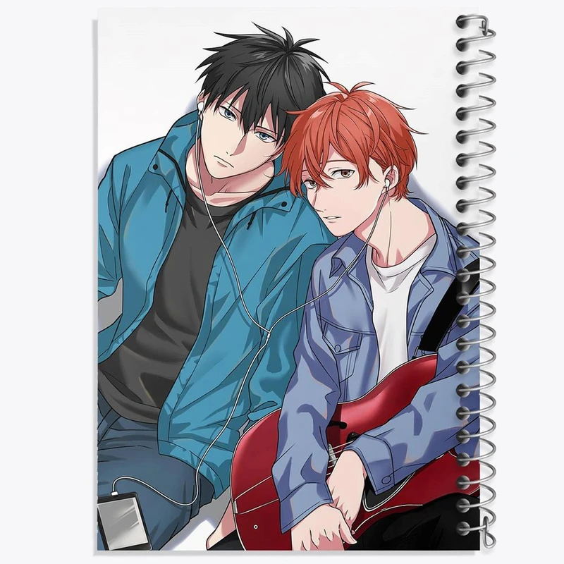 دفتر نقاشی 50 برگ خندالو مدل مافویو و ریتسوکا انیمه گیون Given کد 13095