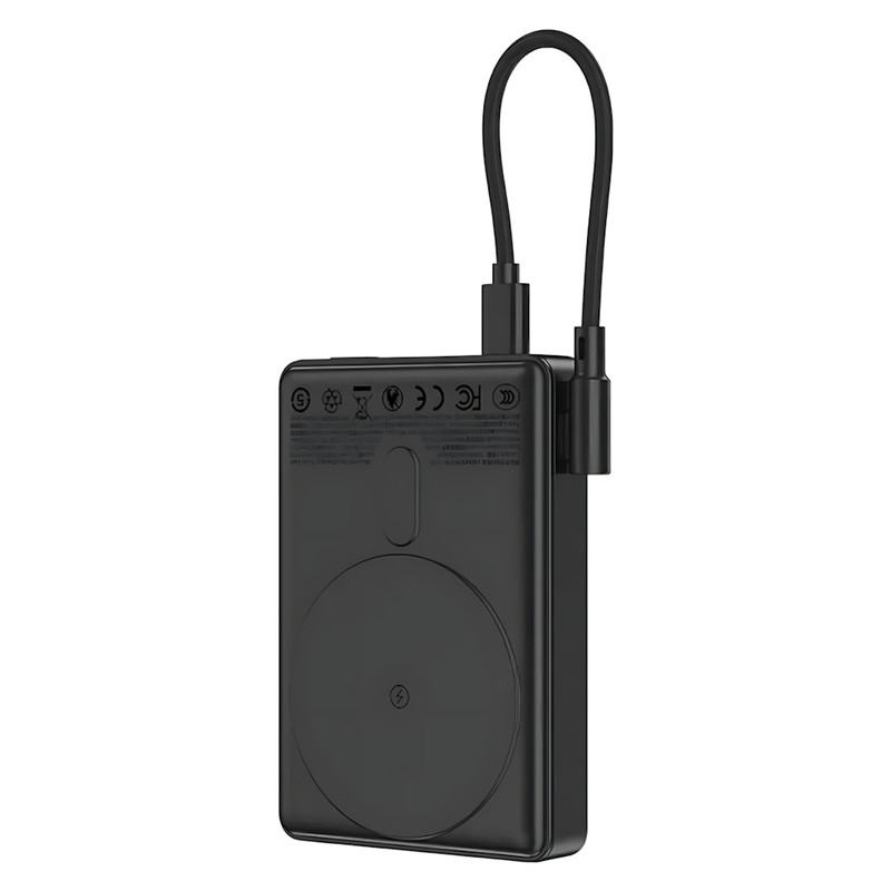 پاوربانک بی‌سیم 20 وات رسی مدل RPB-W37 ظرفیت 5000 میلی‌آمپرساعت به همراه کابل USB-C