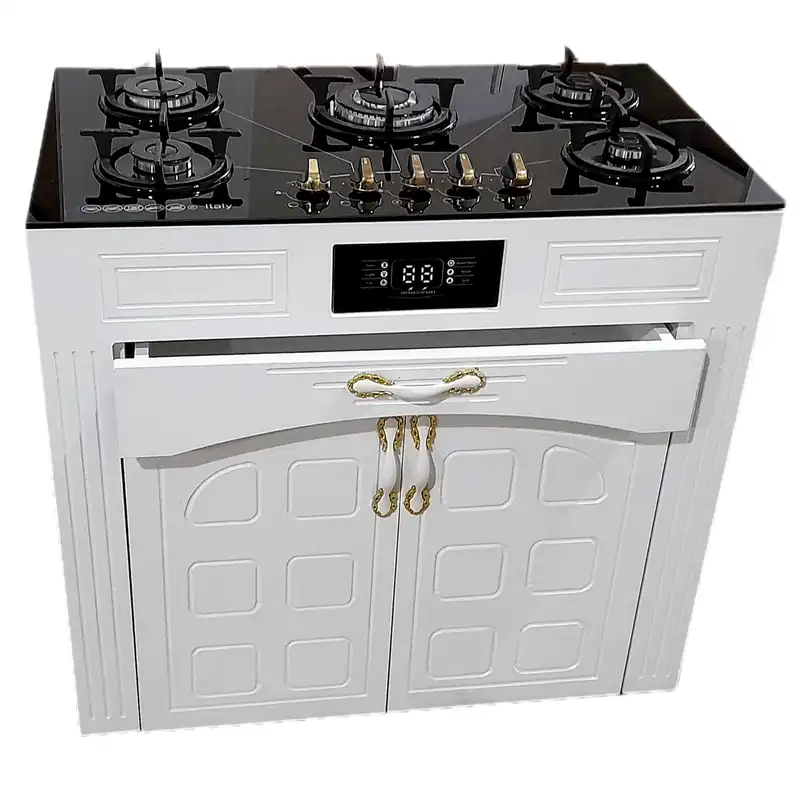 اجاق گاز هاکان مدل روشیشه فندک دار دو درب جا قاشوقی