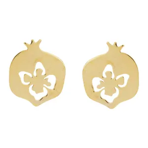 گوشواره طلا 18 عیار زنانه الن نار مدل 0709