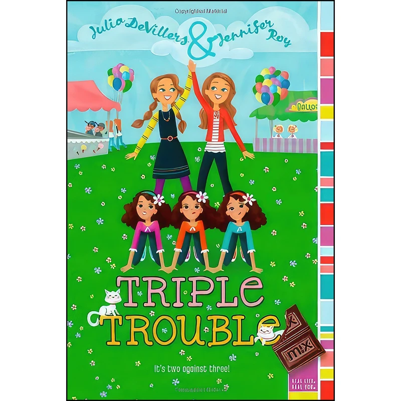 کتاب Triple Trouble  اثر Julia DeVillers and Jennifer Roy انتشارات Aladdin