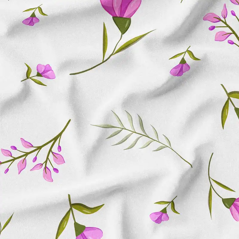 پارچه لباس پارچه باما مدل کرپ بوگاتی طرح گل فانتزی کد 6011297