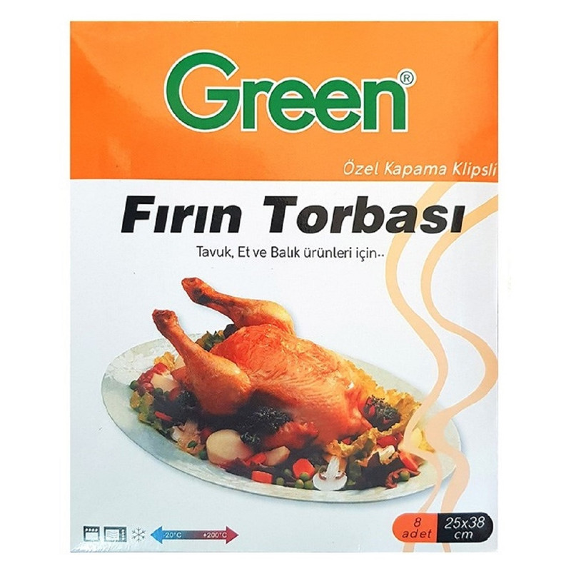  کیسه پخت گرین مدل تنورک پخت بسته 8 عددی