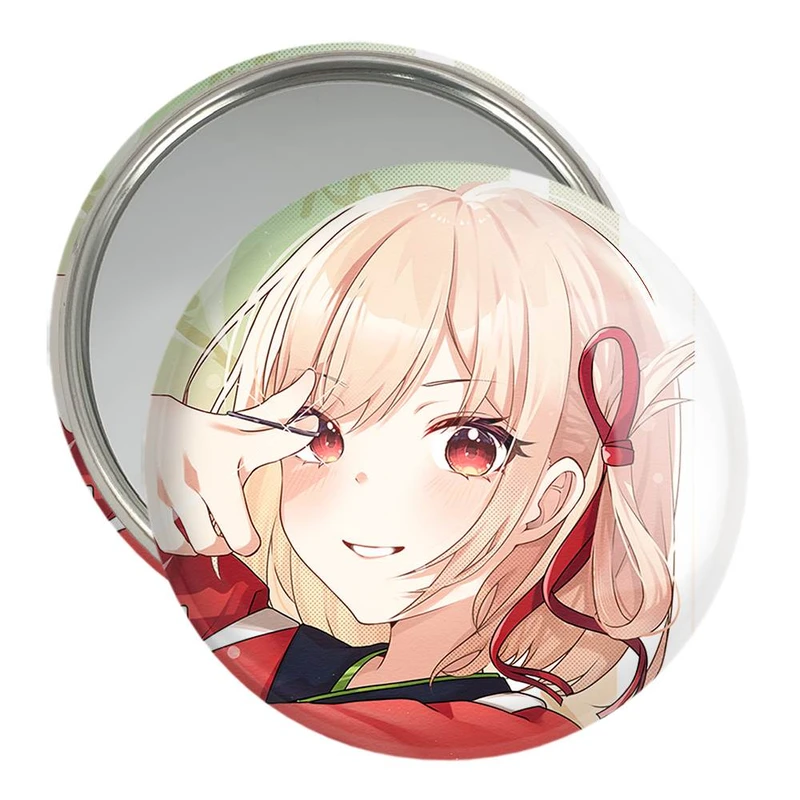 آینه جیبی خندالو مدل چیساتو انیمه Lycoris Recoil  کد 23020