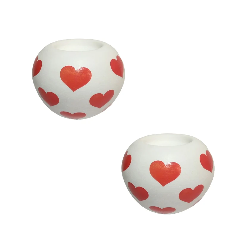 جاشمعی طرح قلب مدل kk بسته دو عددی