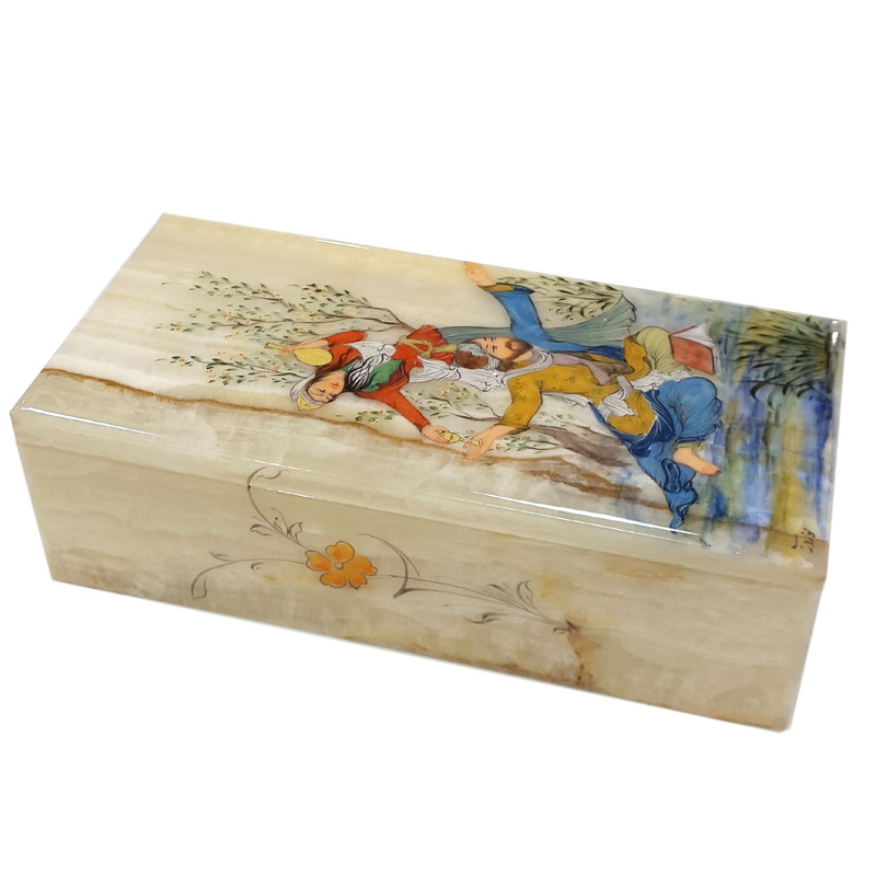 جعبه سنگی طرح لیلی و مجنون کد 0093