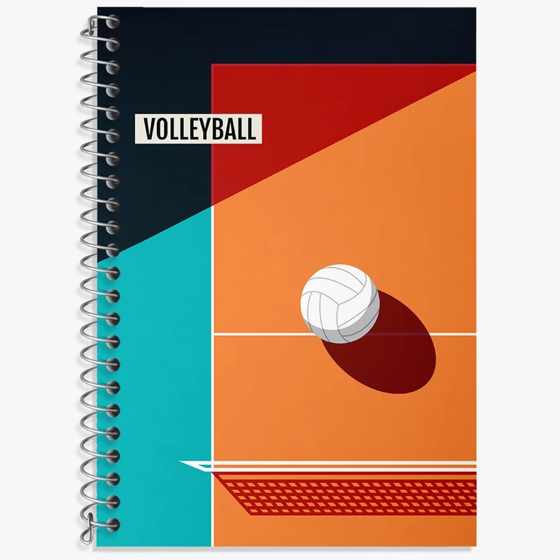 دفتر لغت 50 برگ خندالو طرح والیبال کد N1077