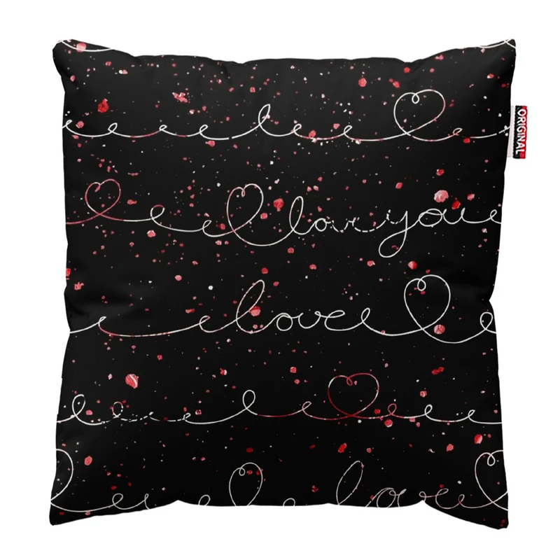 کوسن پاد آفرین طرح قلب سایز 30*30 سانتی متر