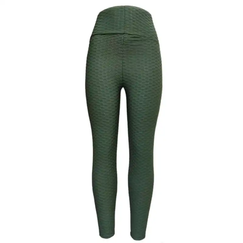 لگینگ زنانه مدل آنتی سلولیت رنگ سبز لجنی