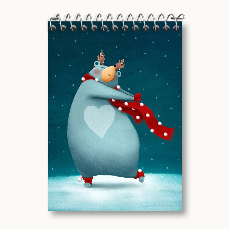 دفتر یادداشت 50 برگ خندالو طرح خرس قطبی کد N4710