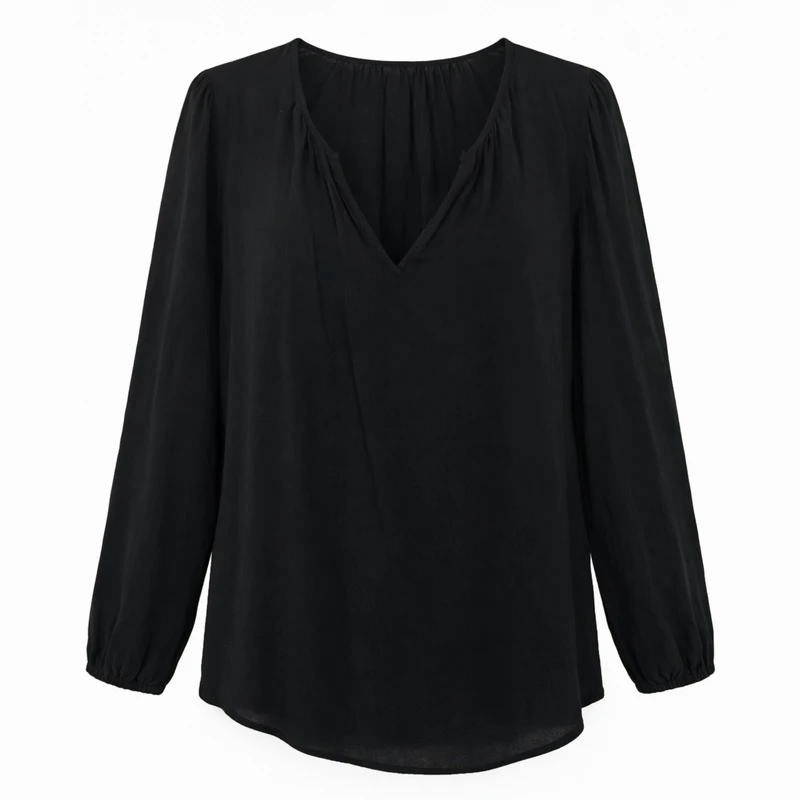 بلوز آستین بلند یقه هفت زنانه مدل 38101