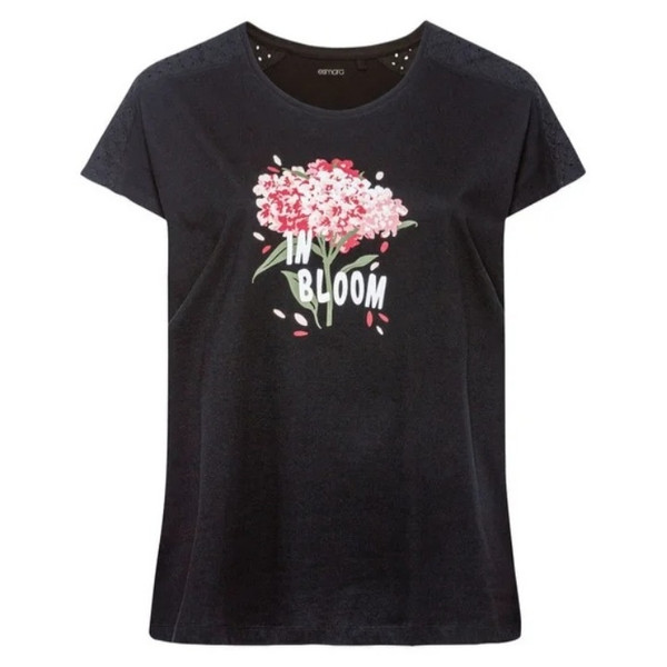 تی شرت آستین کوتاه زنانه اسمارا مدل bloom XXL 52