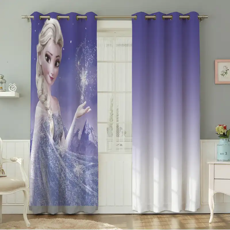 پرده نیروانا طرح کودک  مدل مخمل کد 8584 سایز 140×280 سانتی متر