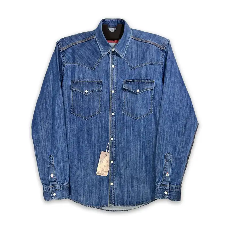 پیراهن آستین بلند مردانه گالف برد مدل Denim-Monaco-01