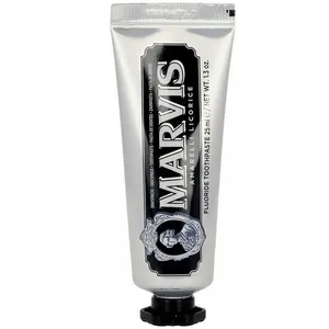 خمیر دندان ضد پوسیدگی مارویس مدل Amarelli Licorice طعم شیرین بیان حجم 25 میلی لیتر