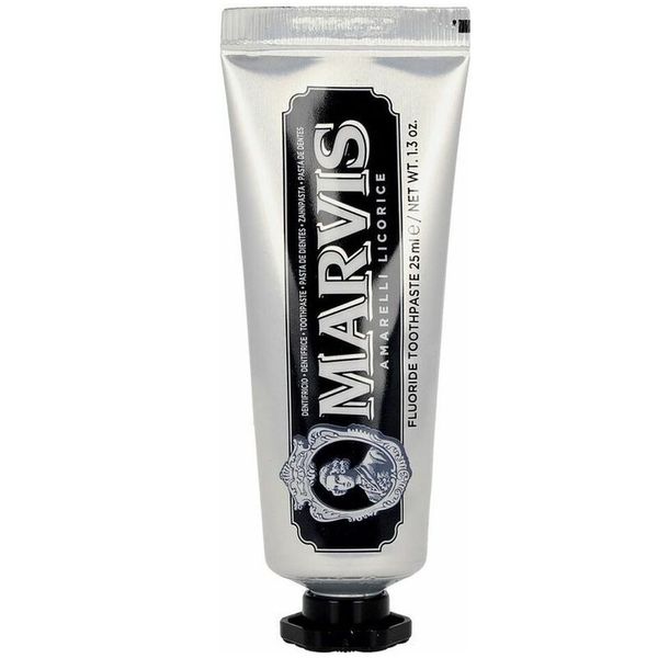 خمیر دندان ضد پوسیدگی مارویس مدل Amarelli Licorice طعم شیرین بیان حجم 25 میلی لیتر