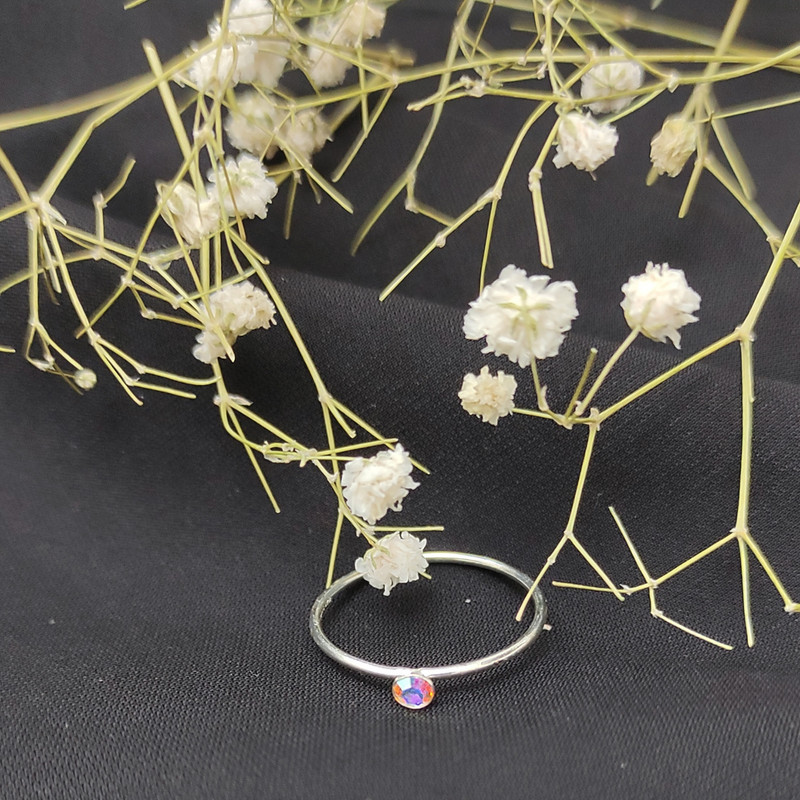 انگشتر نقره زنانه آی ام مدل E2716