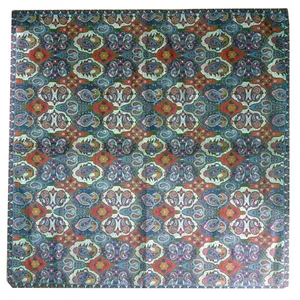 رومیزی ترمه ابریشمی کد 2017 سایز 100 × 100 سانتی متر